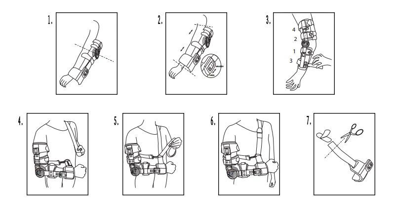 Post Operative Elbow Brace With Sling Instructions
